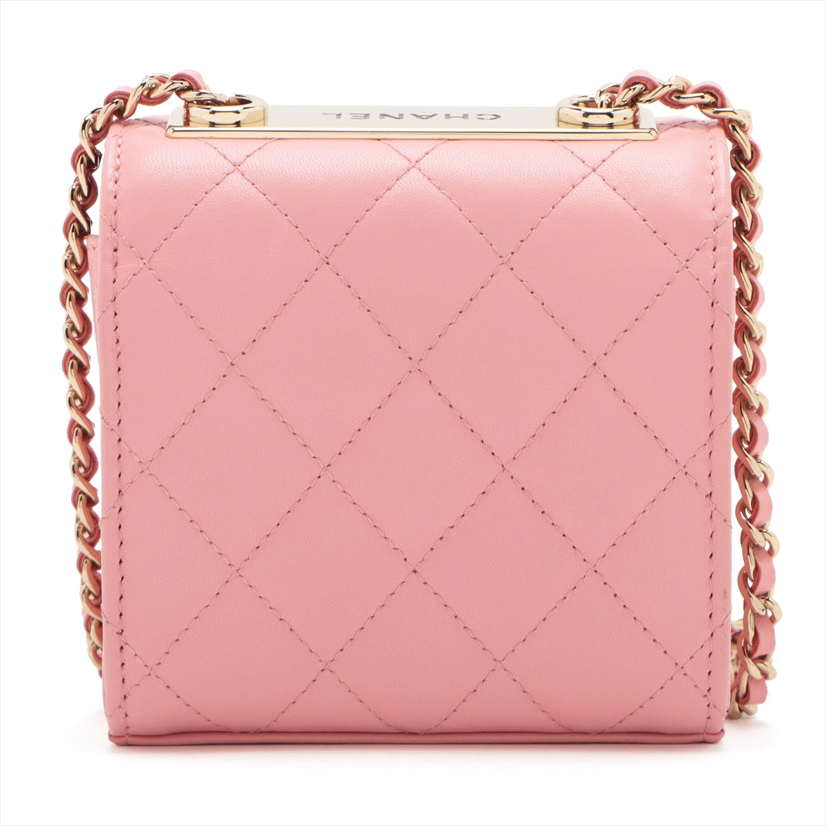 Chanel Mini Matrasse  Single Chain Single Chain Bag Pink G   A81633
