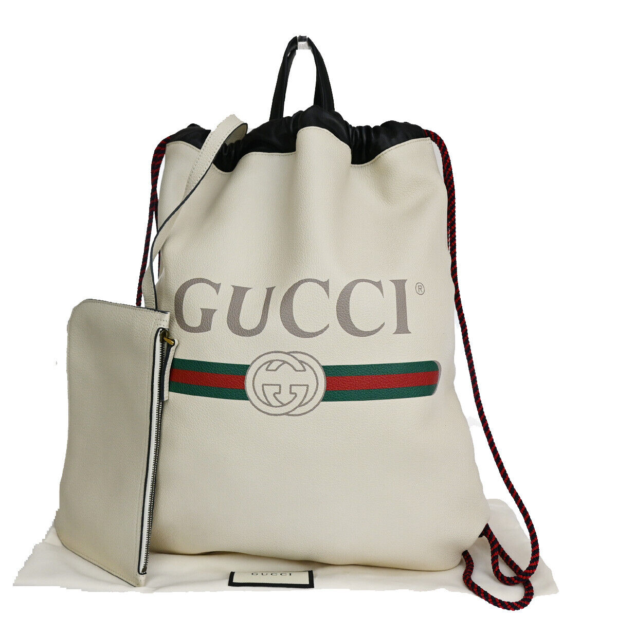 Luxury Gucci Trending 2025 Drawstring  Leather Backpack Bag ()
