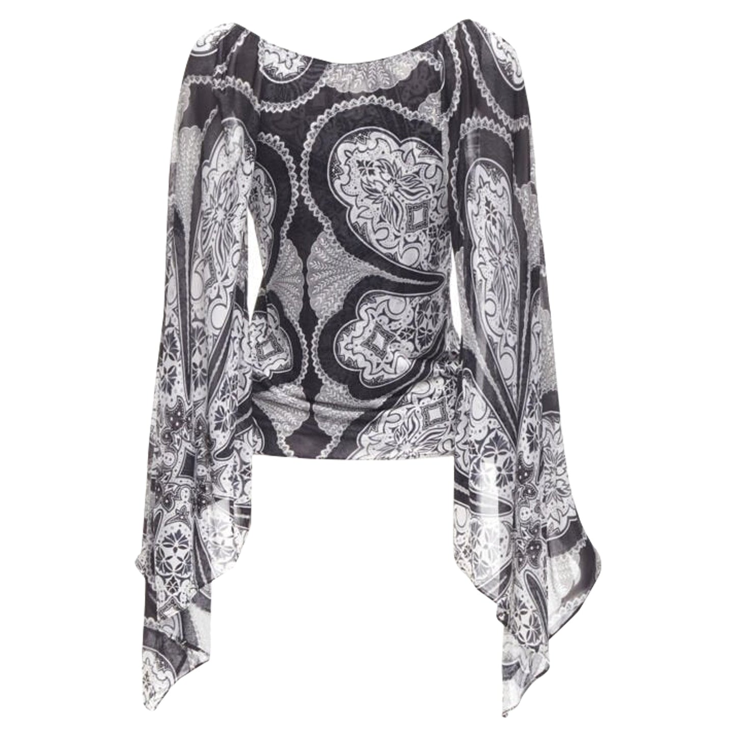 Gucci paisley print kimono sleeve blouse