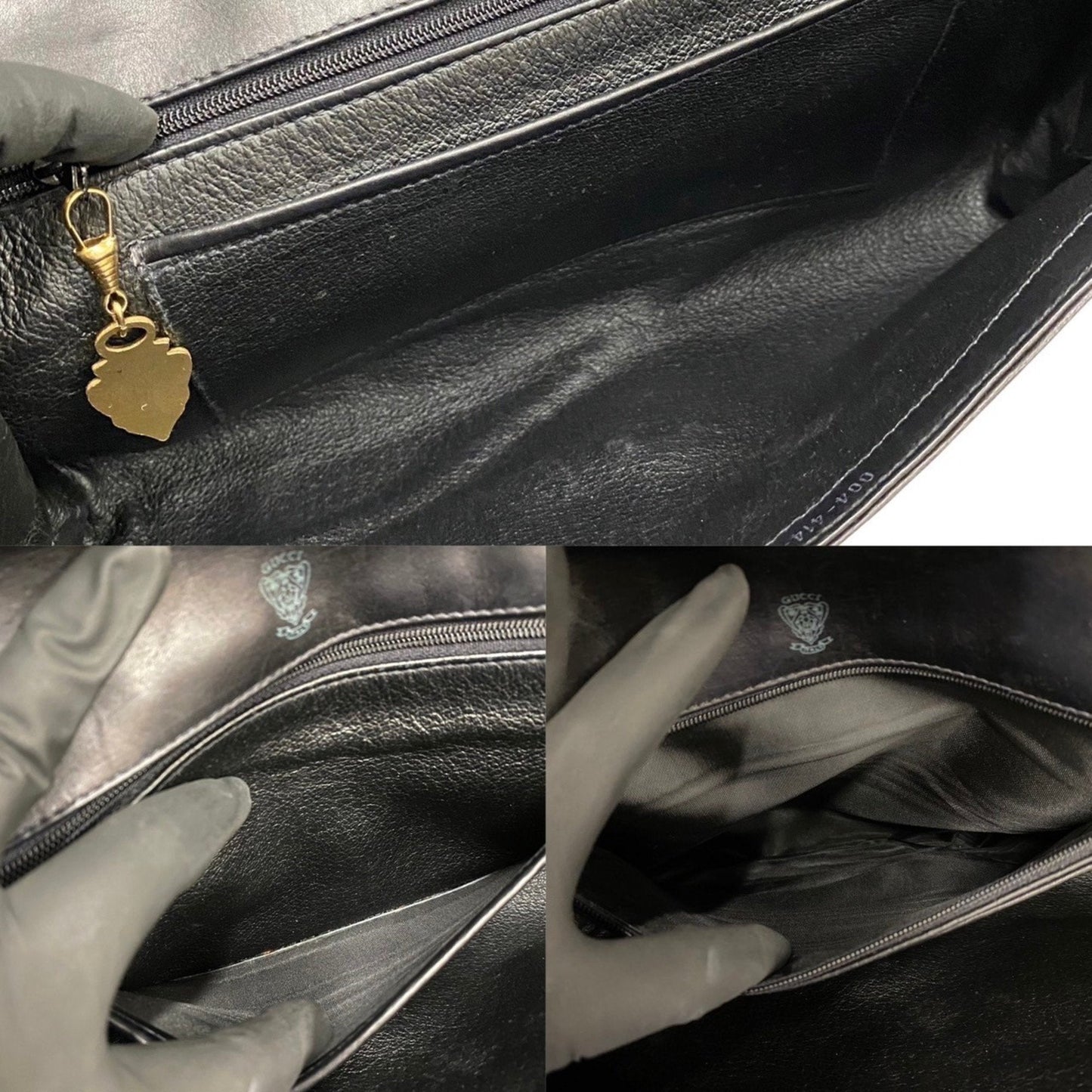 Gucci Interlocking G  Leather Clutch Bag ()