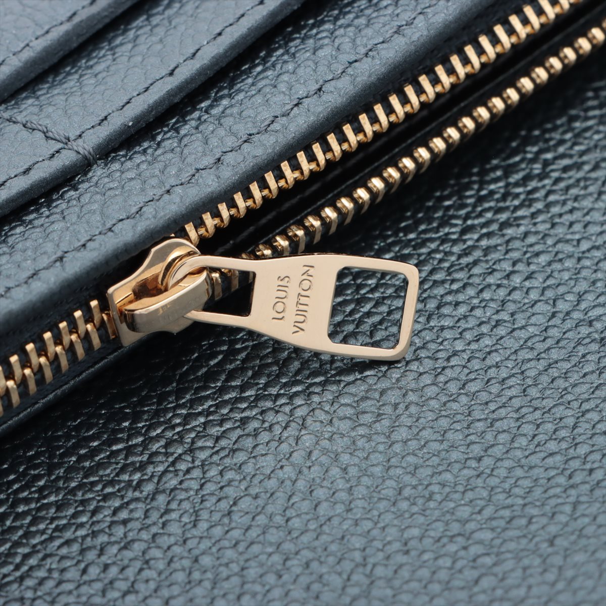 Louis Vuitton Monogram Emplant Portfoliosala NM M82668 Blue Long  Reaction Wallet