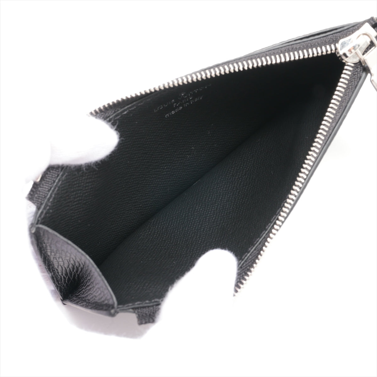 Louis Vuitton Taiga Coin Card Her M62914 Black Coin Case