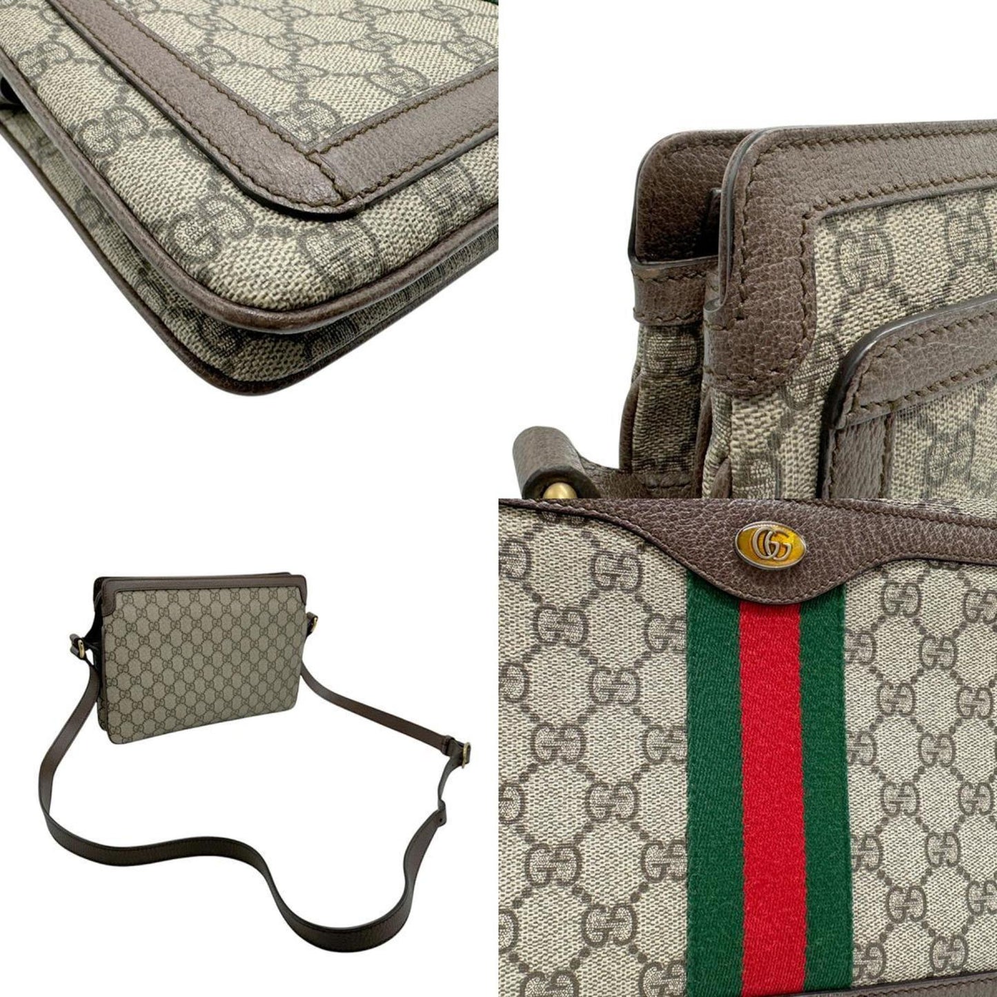 Gucci  Gg Supreme Canvas Shoulder Bag