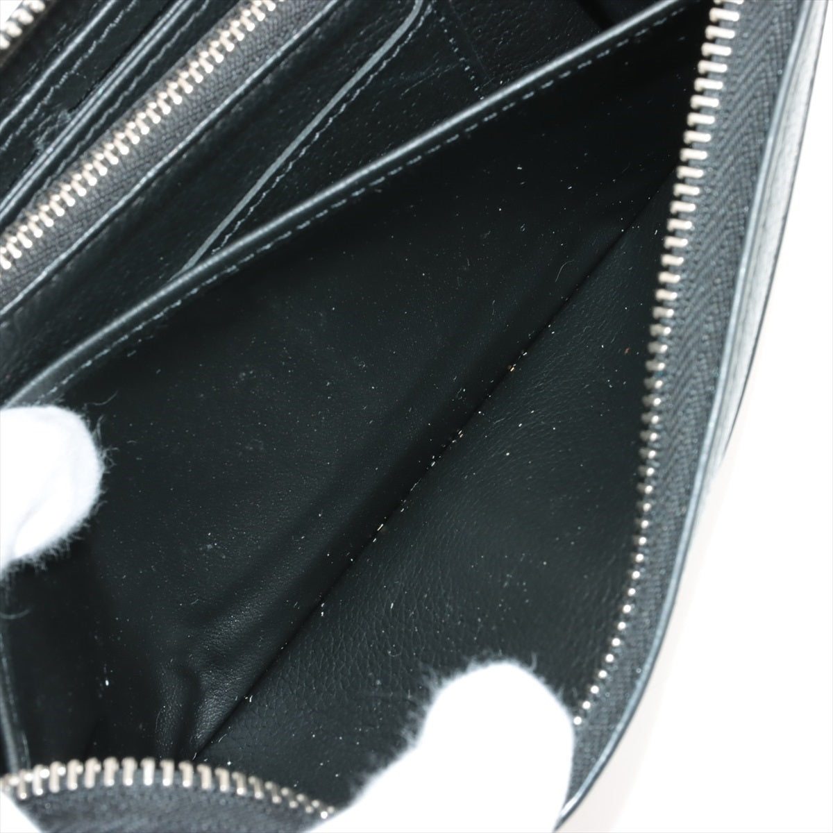 Louis Vuitton LV Logo Zippy Locky M62622 Noneir Round Zip Wallet