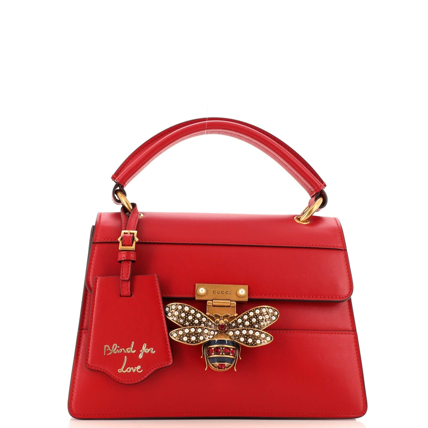Luxury Gucci Trending 2025 Queen Margaret Top Handle Bag Leather Small