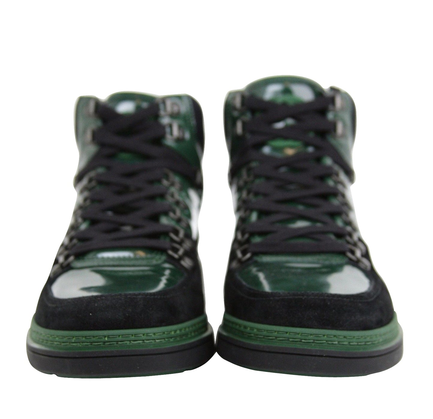 Gucci Men's Contrast Combo High top  Suede Leather Sneaker
