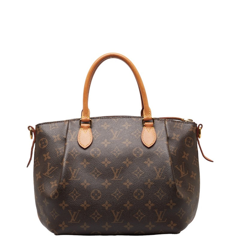 Louis Vuitton Monogram Toulen PM Handbag 2WAY M48813 Brown PVC Leather  Louis Vuitton