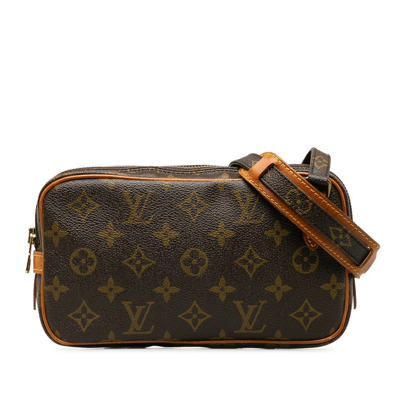 Louis Vuitton Monogram Marley Bandouliere Slipper Shoulder Bag M51828 Brown PVC Leather  Louis Vuitton
