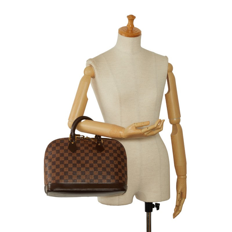 Louis Vuitton Almaty PM Handbag N53151 Brown PVC Leather  Louis Vuitton