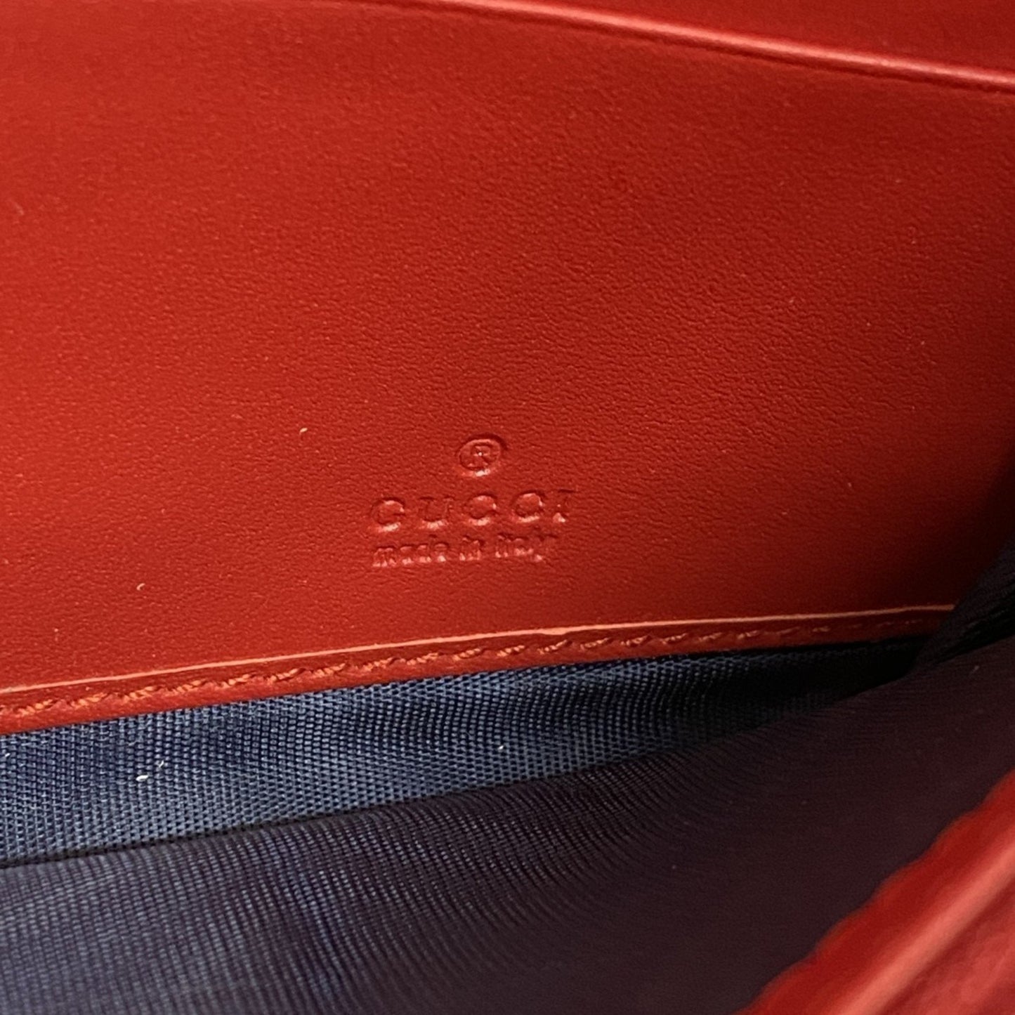 Gucci blue Navy Pvc Long Wallet (Bi-Fold)