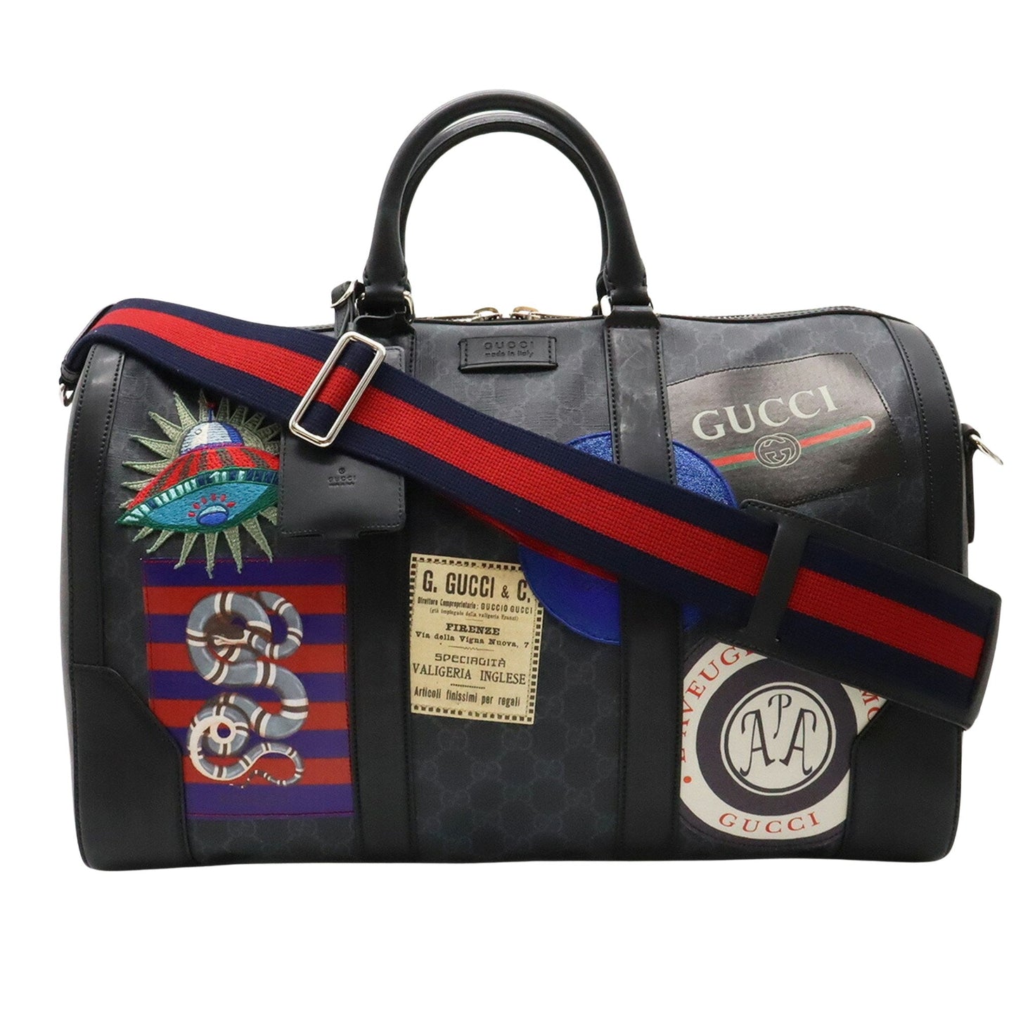 Gucci Gg Supreme  Leather Travel Bag ()