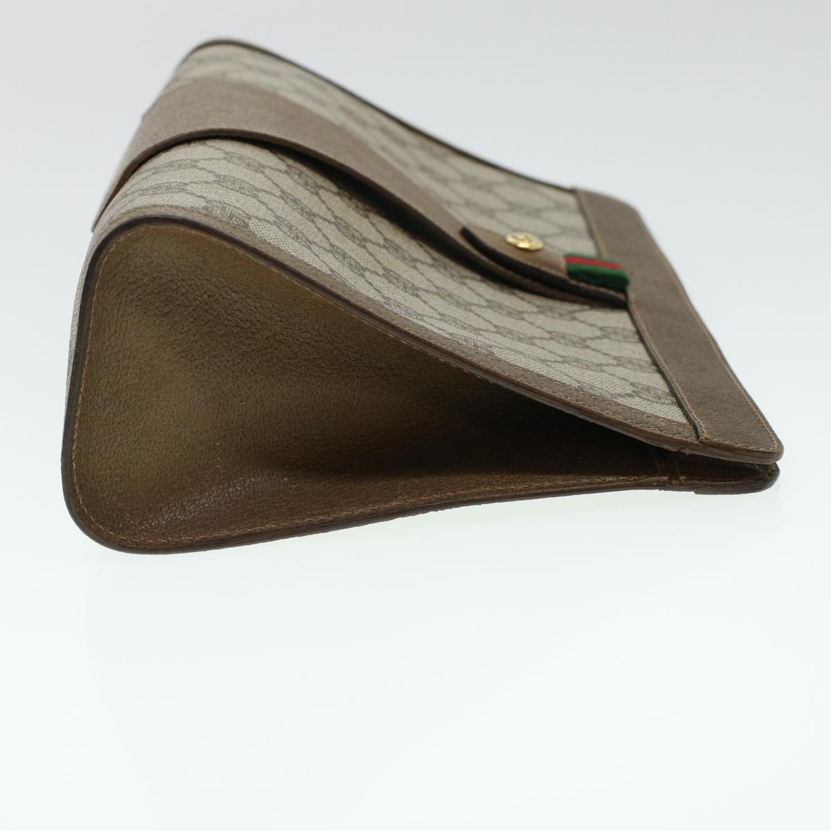 Luxury Gucci Trending 2025 GG Canvas Web Sherry Line Clutch Bag Beige Red Green