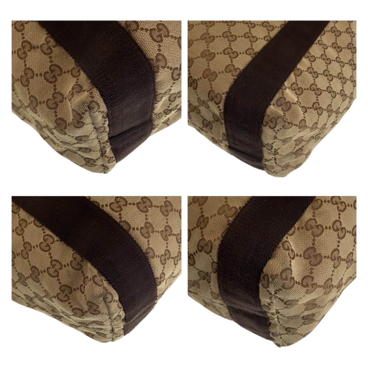 Luxury Gucci Trending 2025 Beige Brown GG Canvas Tote Bag