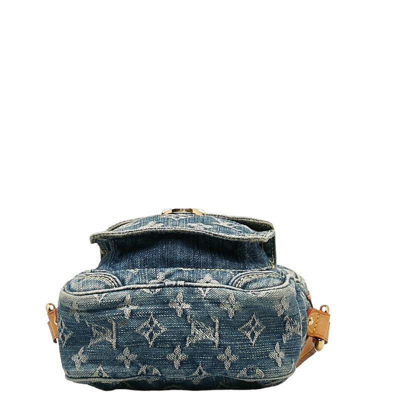 Louis Vuitton Monogram Denim Camera Bag M95348 Blue Denim Leather  Louis Vuitton