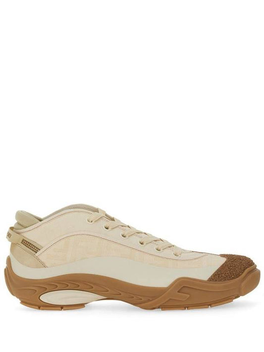 Luxury Fendi Lab Low-Top Sneakers Beige