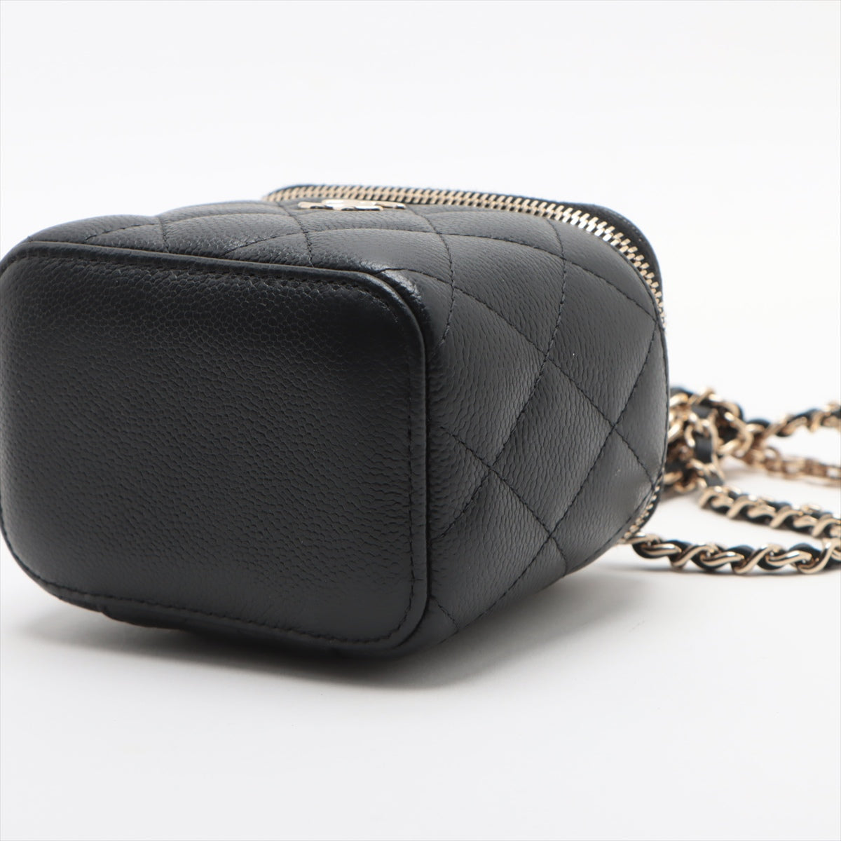 Chanel Matrasse Caviar S Chain Shoulder Bag Vanity Black G  31st