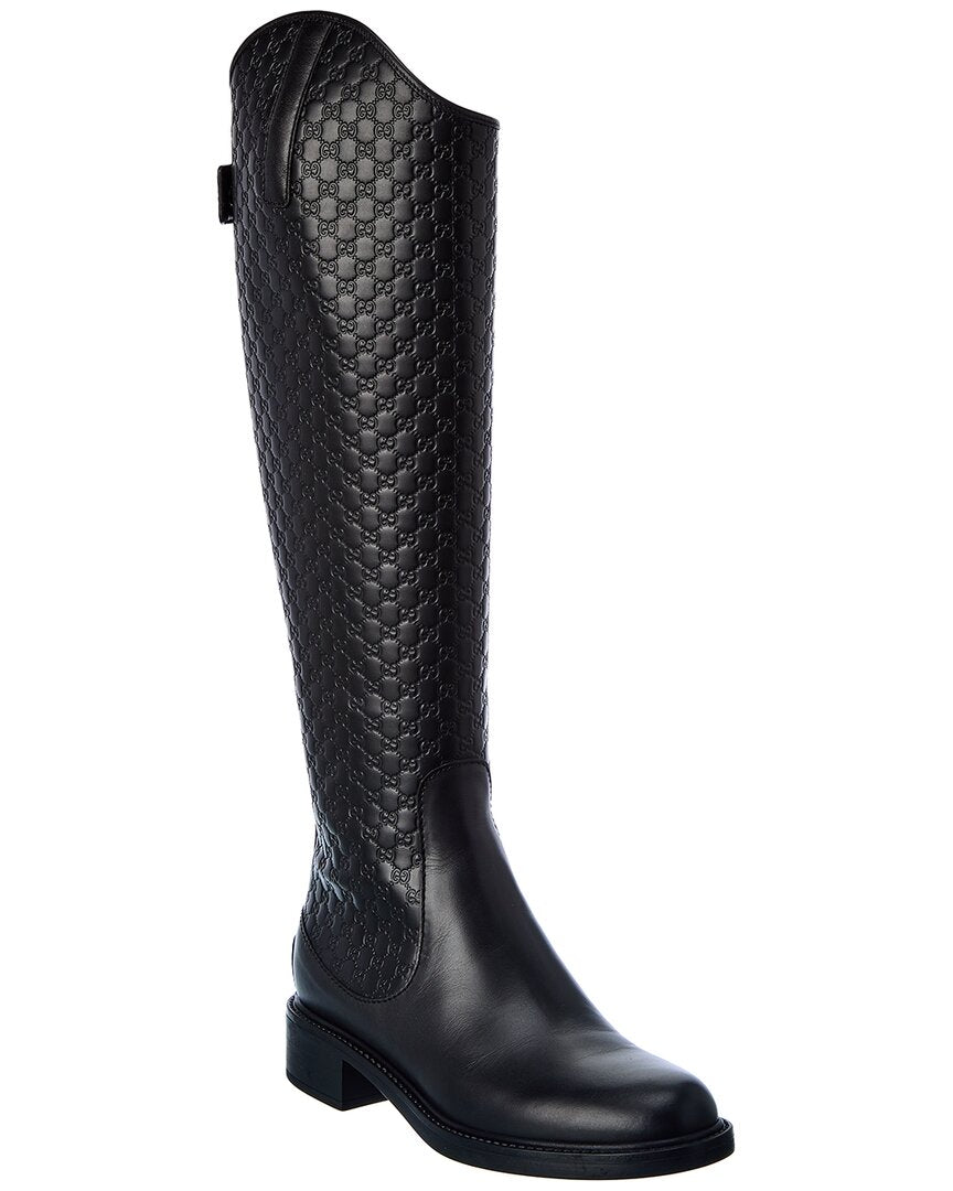 Gucci Guccissima Leather Knee-High Boot