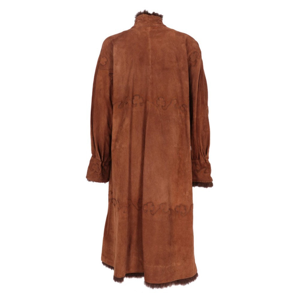 Luxury Fendi Suede Double Layer Coat - '70s
