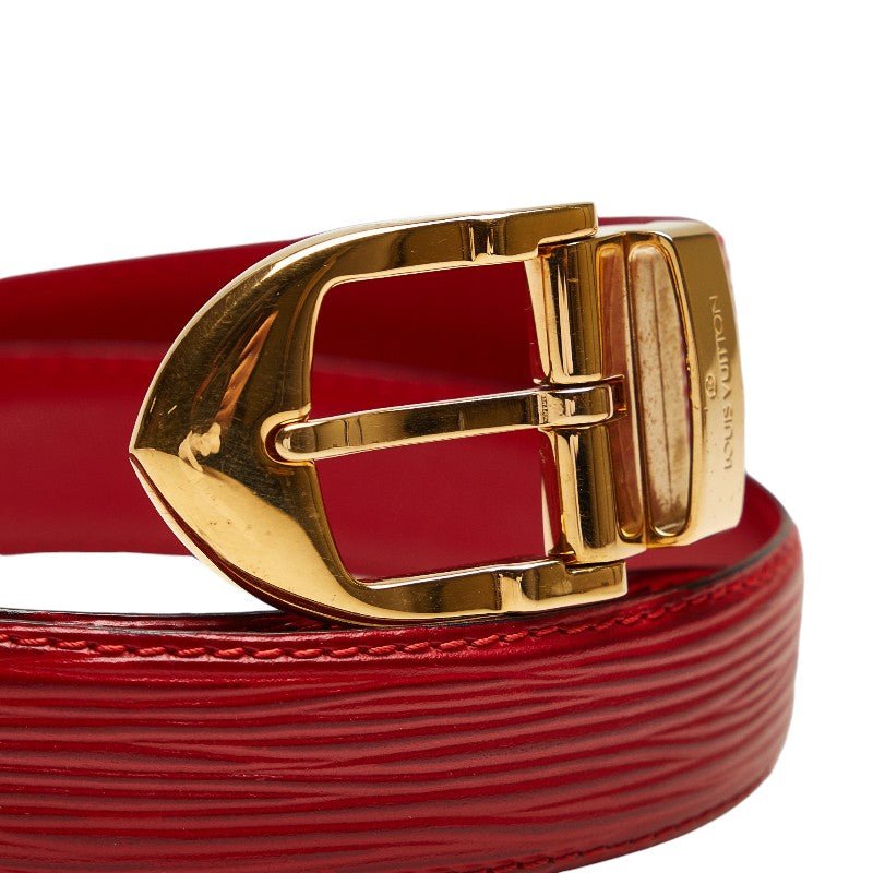 Louis Vuitton Epi Sanctuary Classic Belt R15007 Castilian Red Leather  Louis Vuitton
