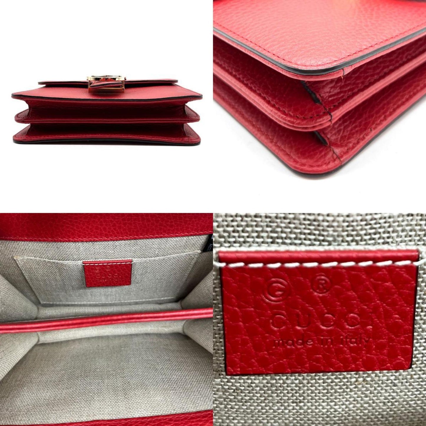 Luxury Gucci Trending 2025 Interlocking  Leather Shoulder Bag ()