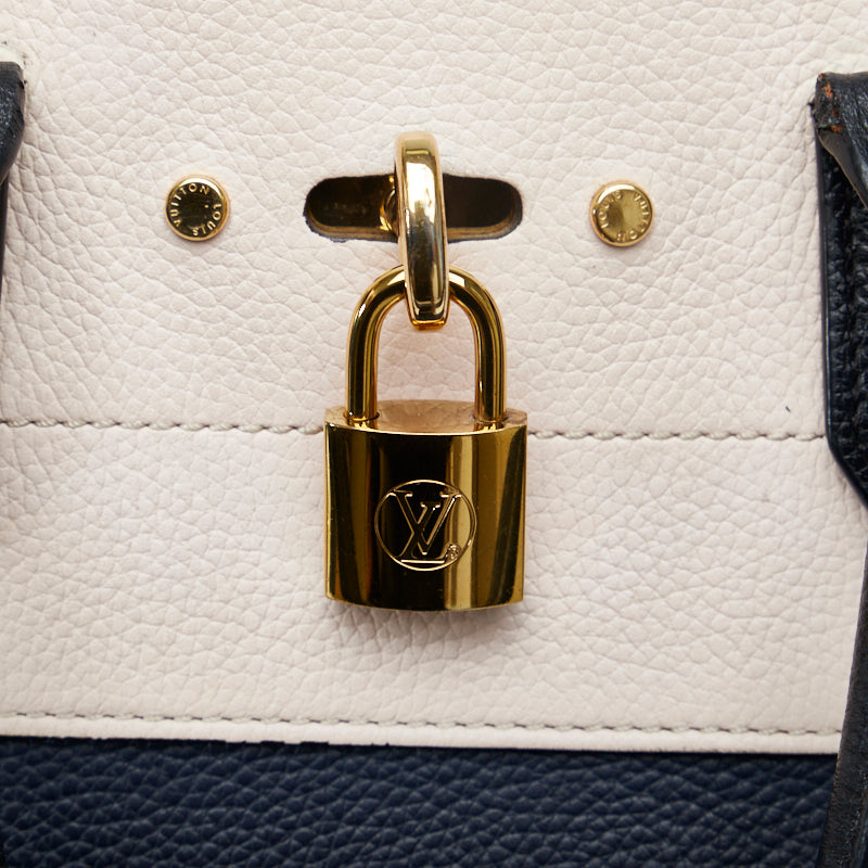 Louis Vuitton City Timer MM Handbag Shoulder Bag 2WAY M42496 Navy Beige  Leather  Louis Vuitton