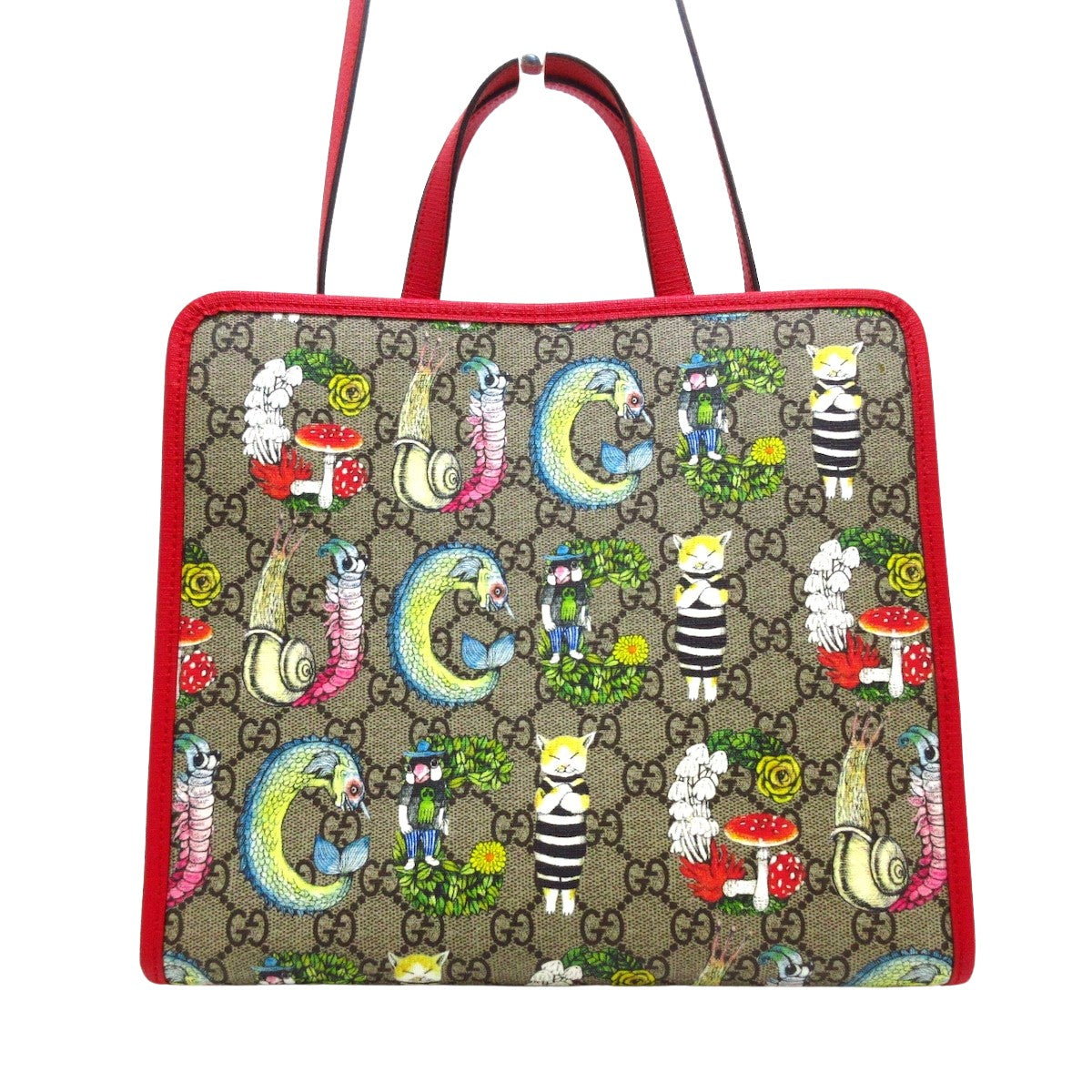 Gucci Yoko Higuchi  Canvas Shoulder Bag ()