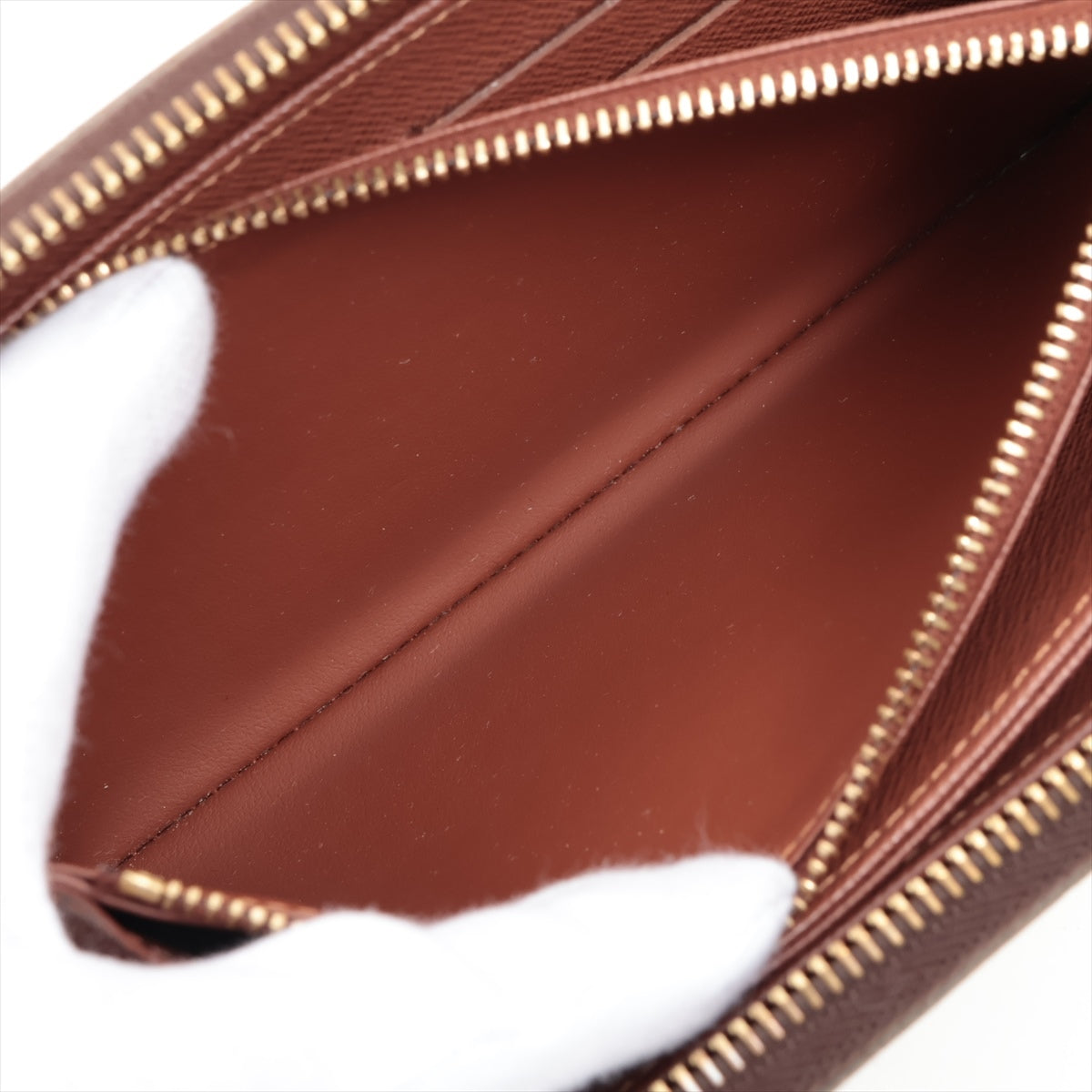 Louis Vuitton Monogram  Wallet M60017 Brown Round Zip Wallet