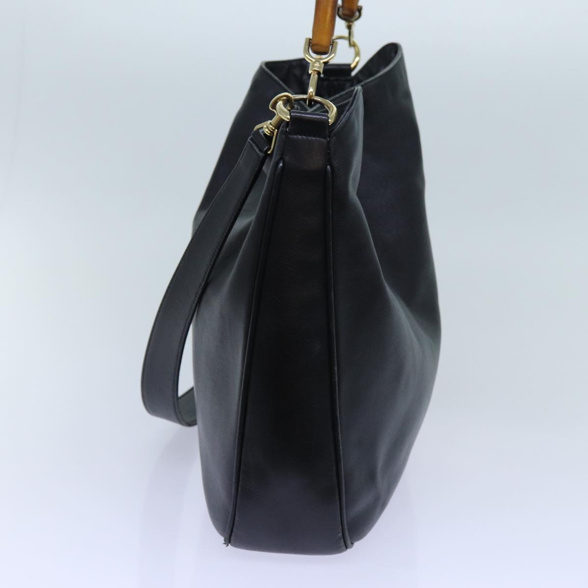 Luxury Gucci Trending 2025 Bamboo Shoulder Bag Leather way Black