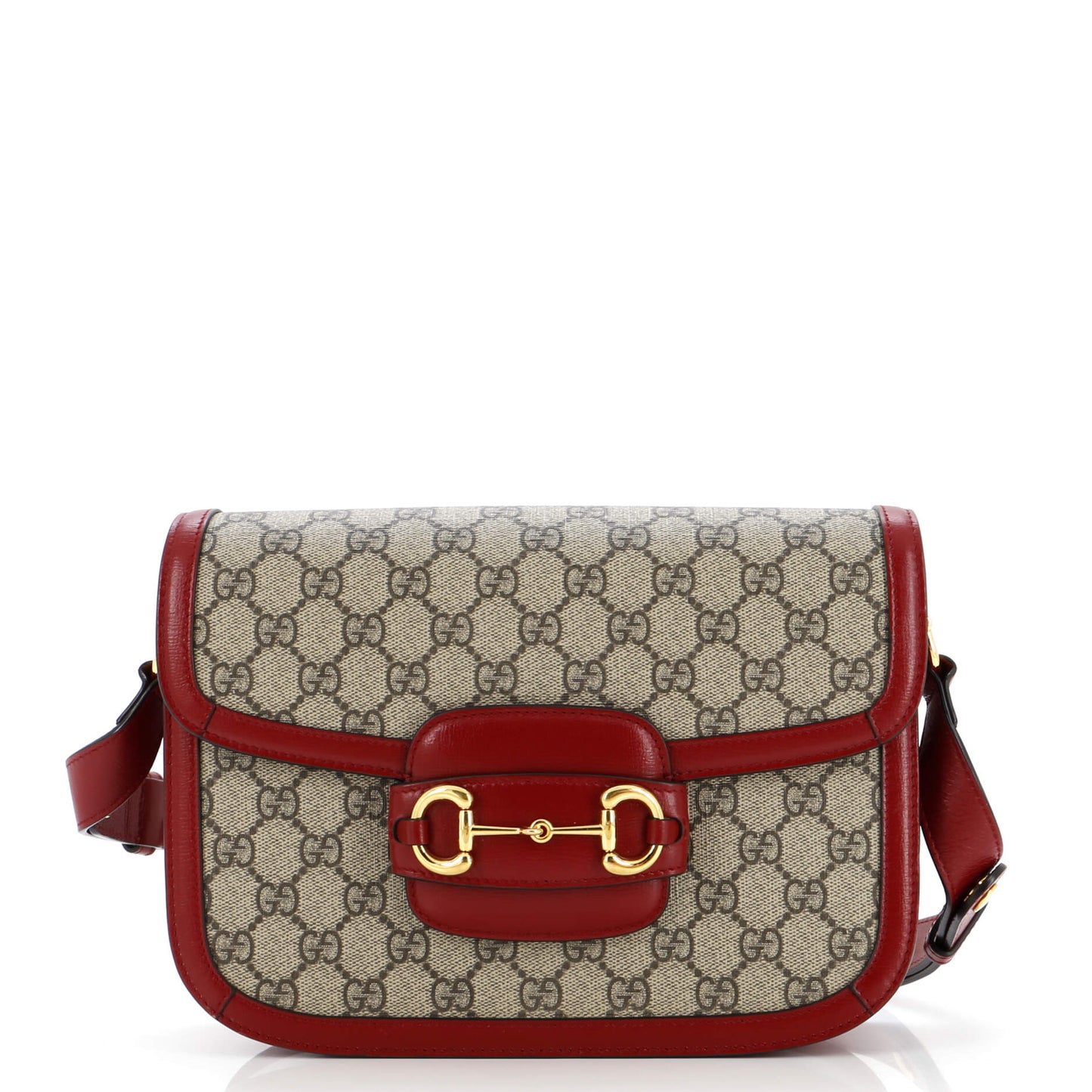 Luxury Gucci Trending 2025 Horsebit 1955 Shoulder Bag GG Coated Canvas Small