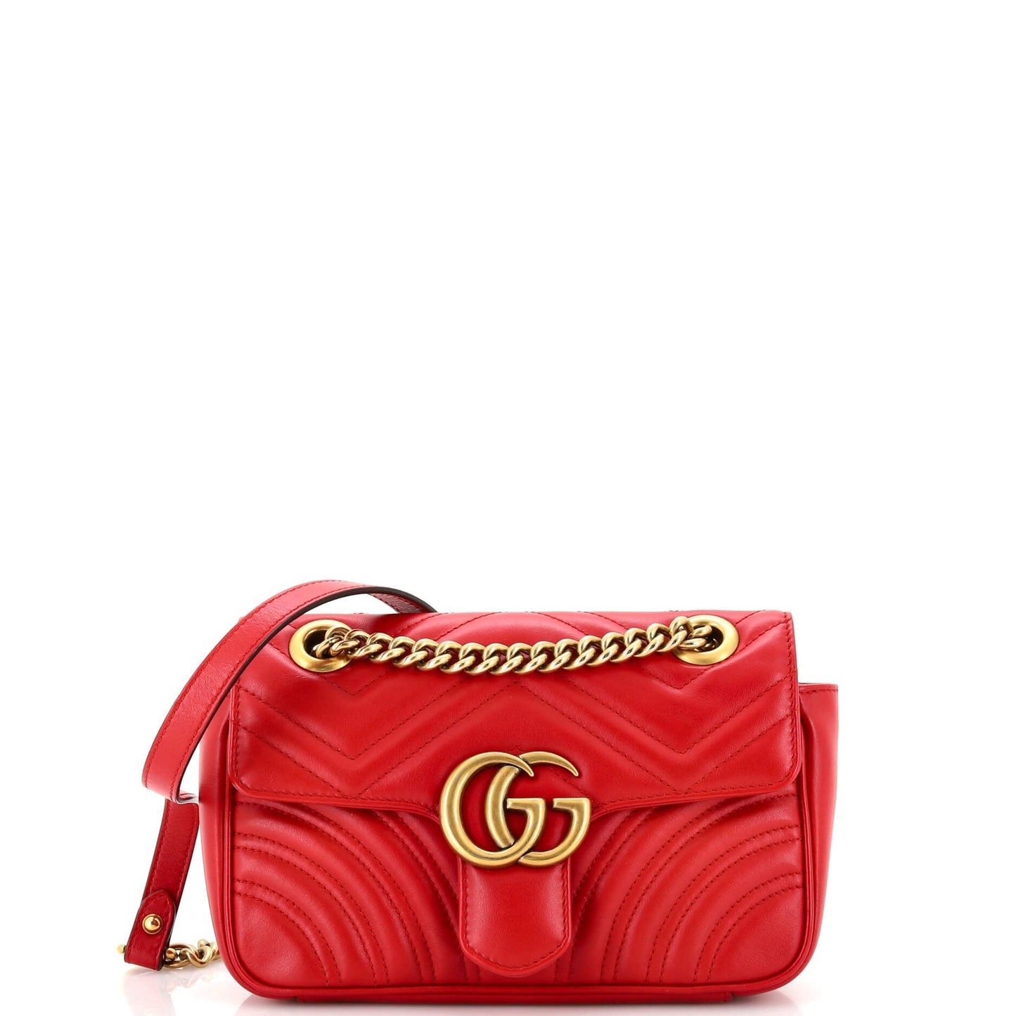 Luxury Gucci Trending 2025 GG Marmont Flap Bag Matelasse Leather Mini