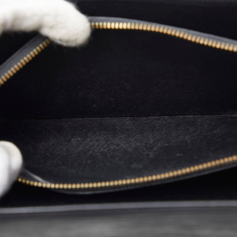 Louis Vuitton Epi Pochette Portemoney Credity Long Wallet M63572 Noneir Black Leather  Louis Vuitton