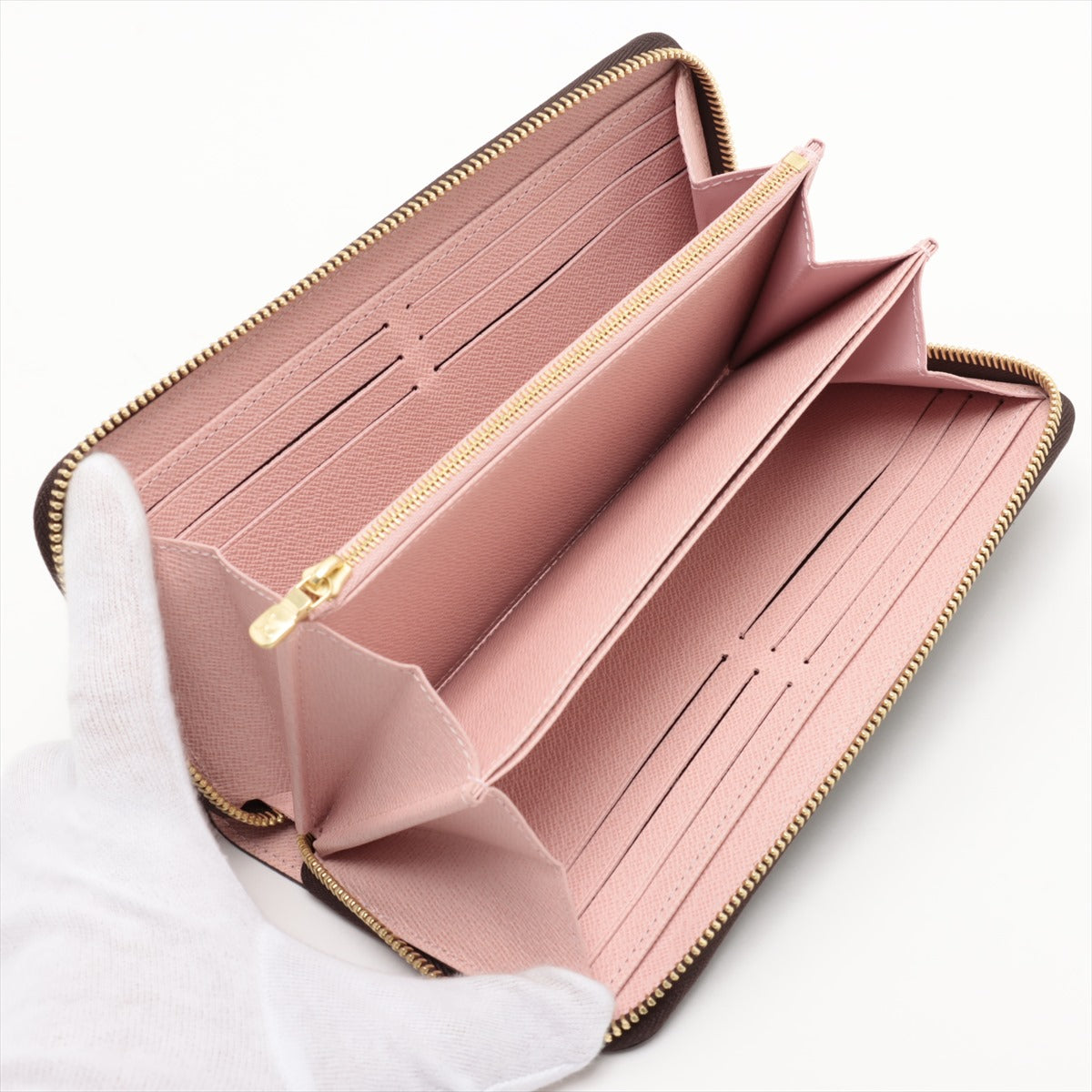 Louis Vuitton Monogram  Wallet M41894 Rose Valerie Round Zip Wallet