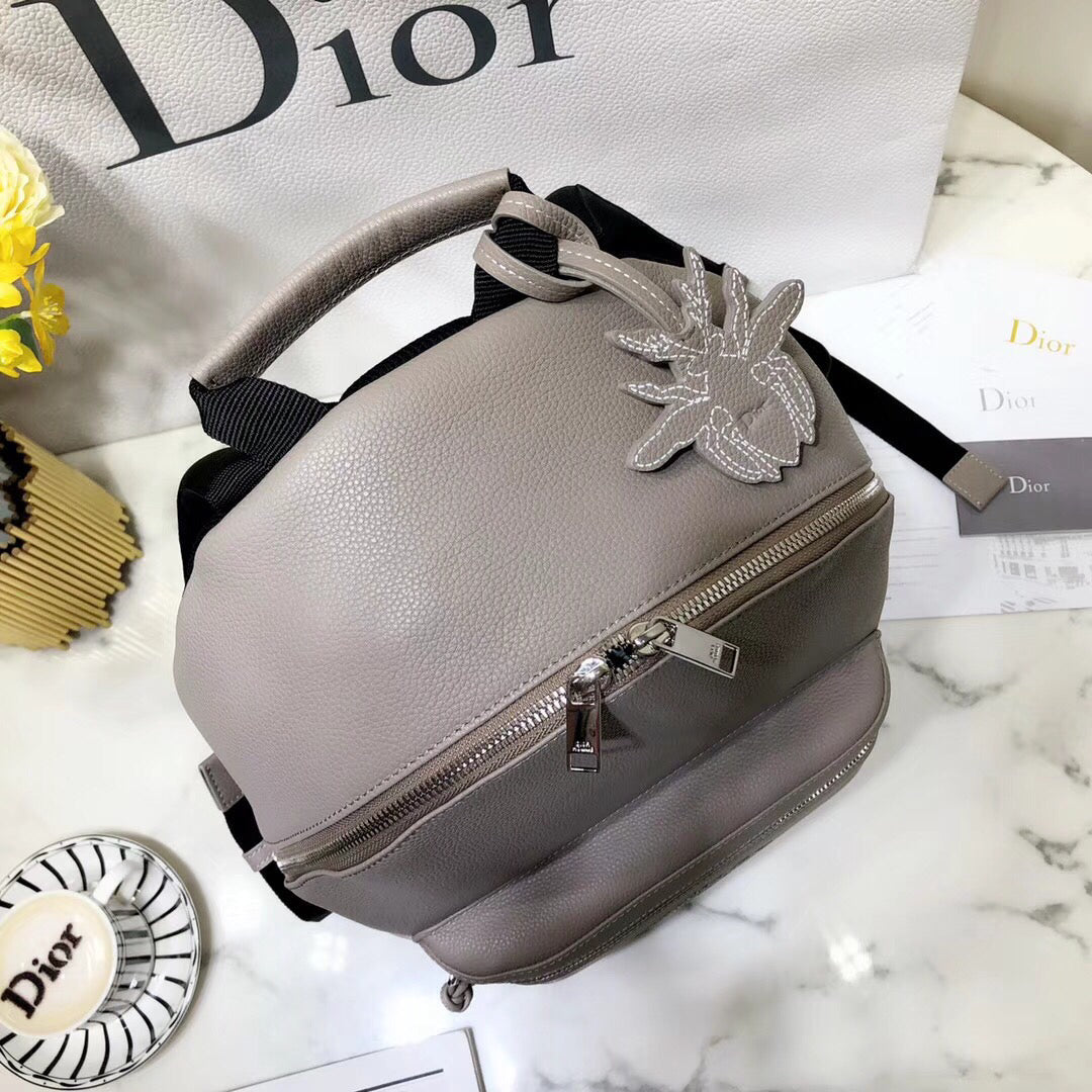Luxury DiorRider Rucksack Backpack In Beige Calfskin