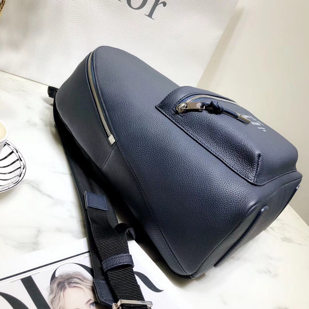 Luxury DiorRider Rucksack Backpack In Navy Blue Calfskin