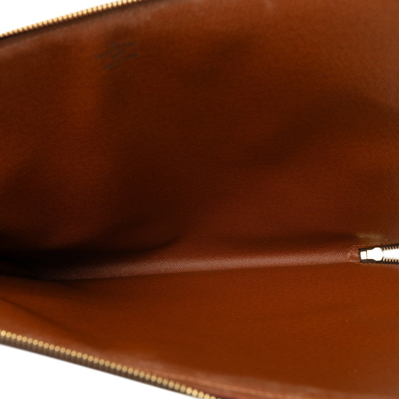 Louis Vuitton Monogram Posh Documentary Second Bag Paper Case M53456 Brown PVC Leather  Louis Vuitton