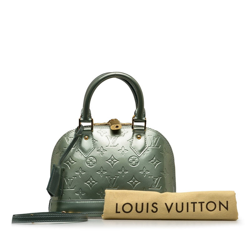 Louis Vuitton Monogram Verne Alma BB Handbag Shoulder Bag 2WAY M91557 Zibble Green Patent Leather  Louis Vuitton