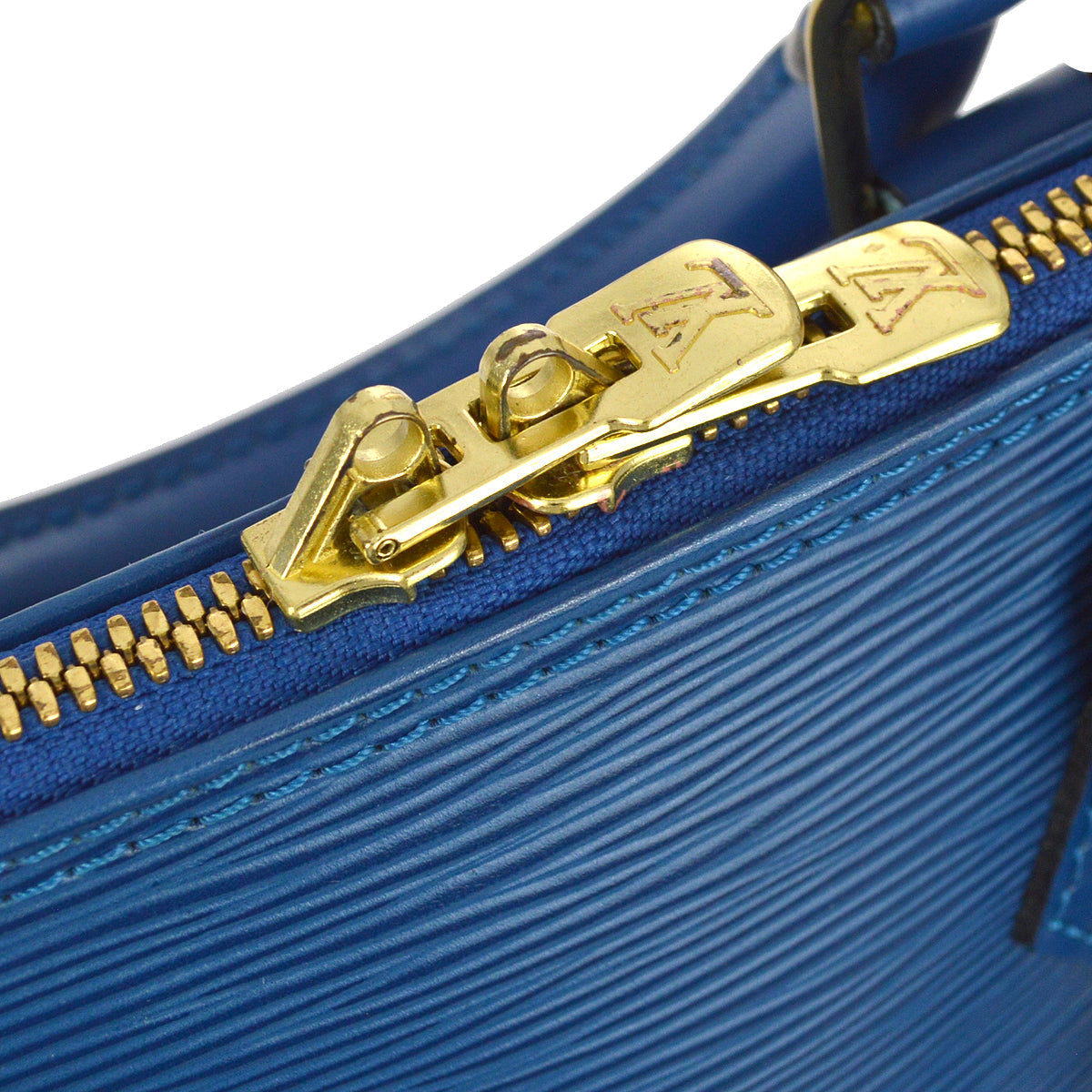 Louis Vuitton 1999 Blue Epi Alma Handbag M52145