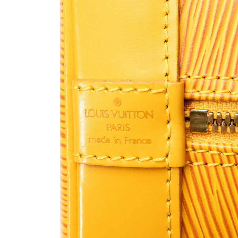 Louis Vuitton Epi Alma Handbag M52149 Tasili Yellow Leather  Louis Vuitton
