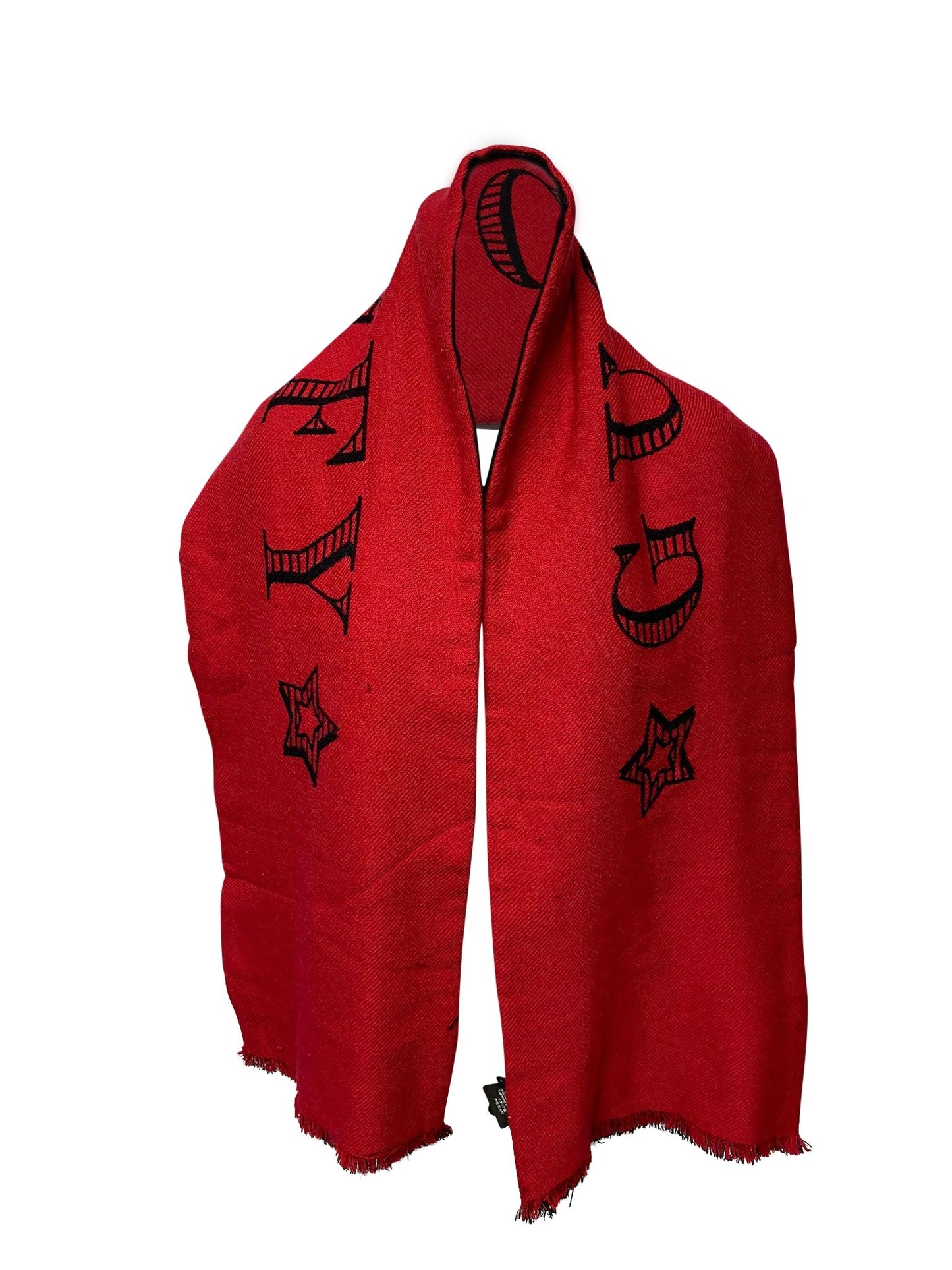 Luxury Gucci Trending 2025 Magnetismo Scarf in Red Wool