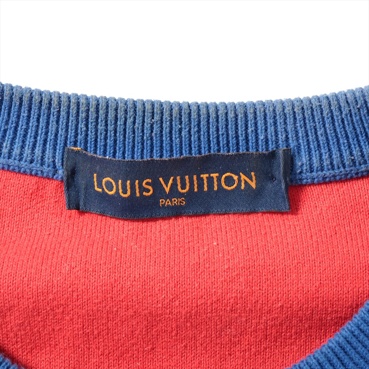Louis Vuitton Cotton e M  Naive x Red Monogram RM212Q Whole  Yogurt and Yogurt around the neck