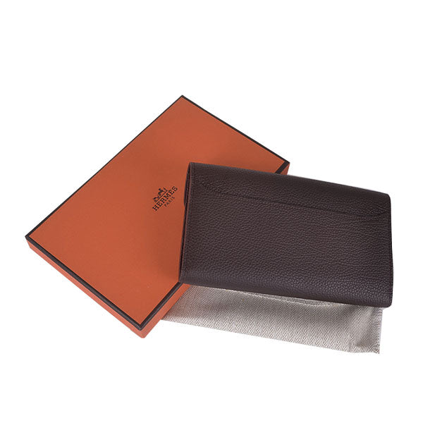 Luxury Hermes Wallet H6023 Ladies Cow Leather Coffee