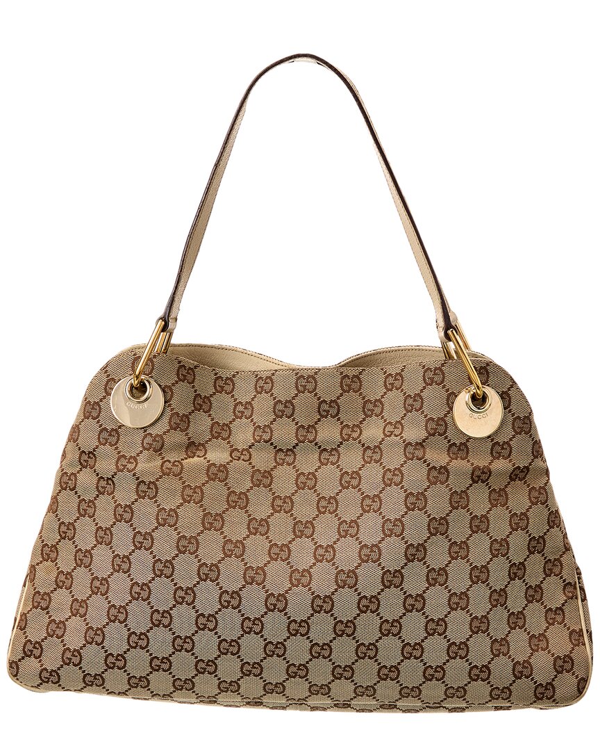 Luxury Gucci Trending 2025 Brown GG Canvas Eclipse Shoulder Bag ( )