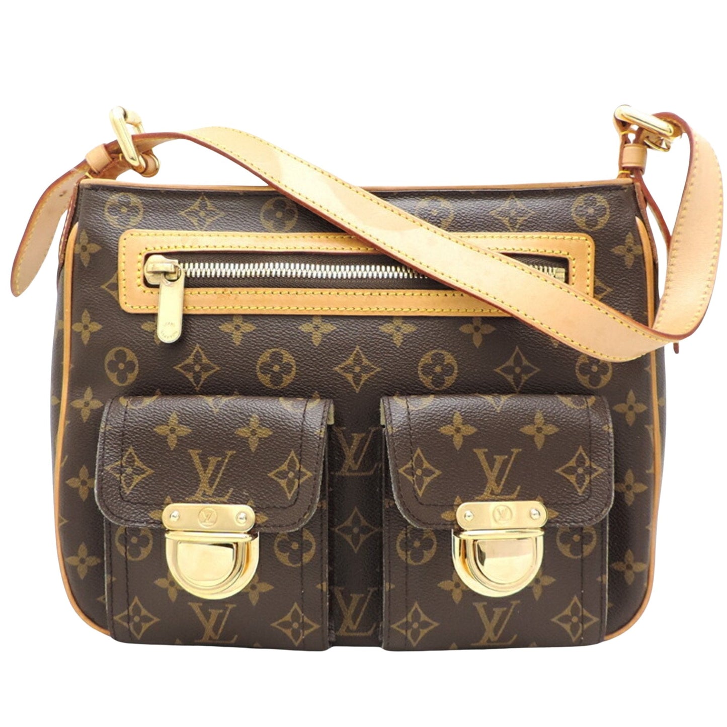 Louis Vuitton Hudson  Canvas Shoulder Bag ()