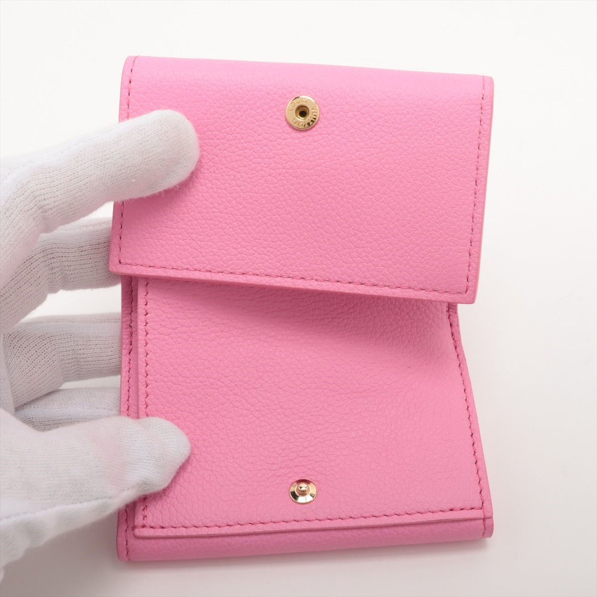 Louis Vuitton  Portfolio Mini Locksmith Pink Compact Wallet M82436 Initial Insert