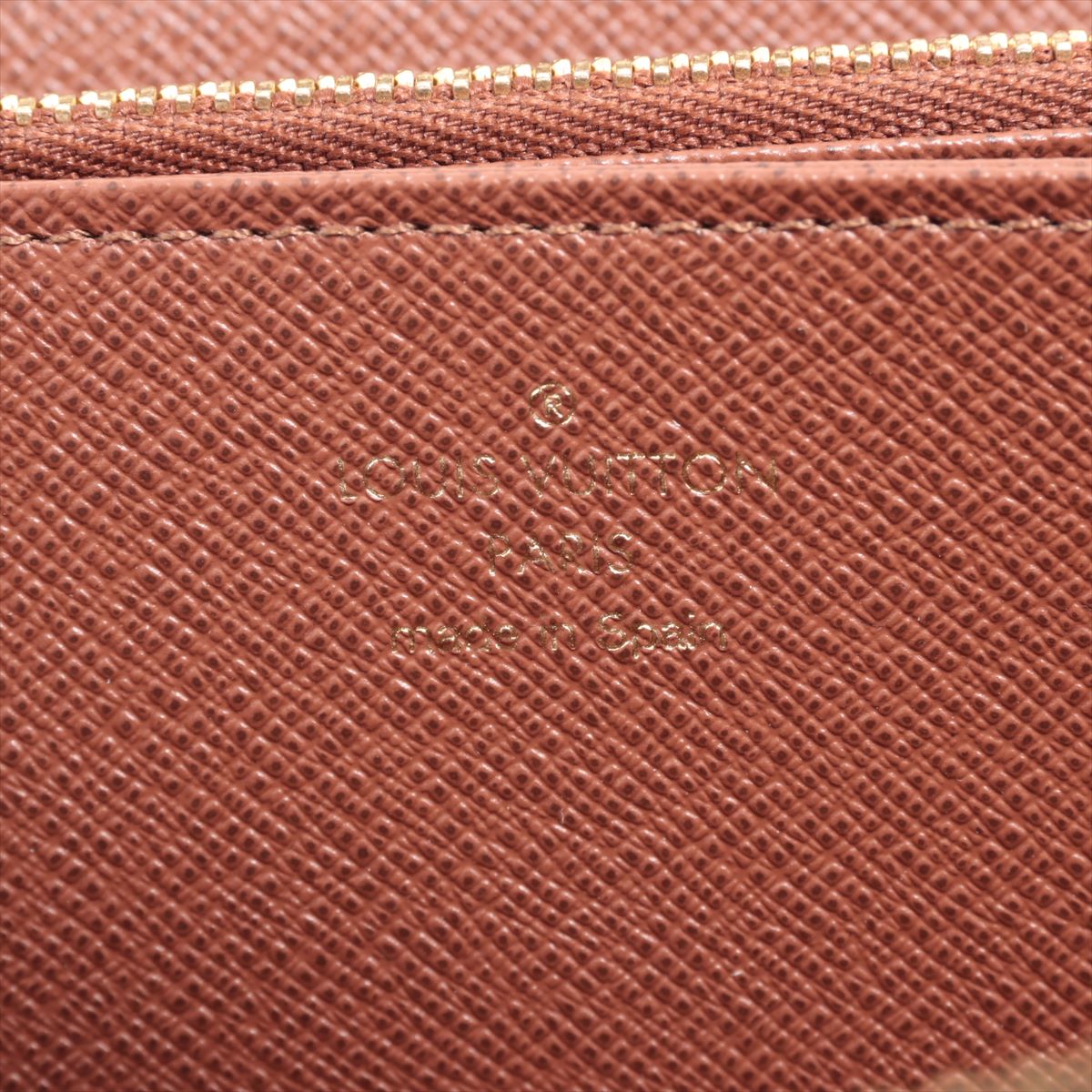 Louis Vuitton Monogram Zippyr Wallet M42616 Brown Round Zipper Wallet