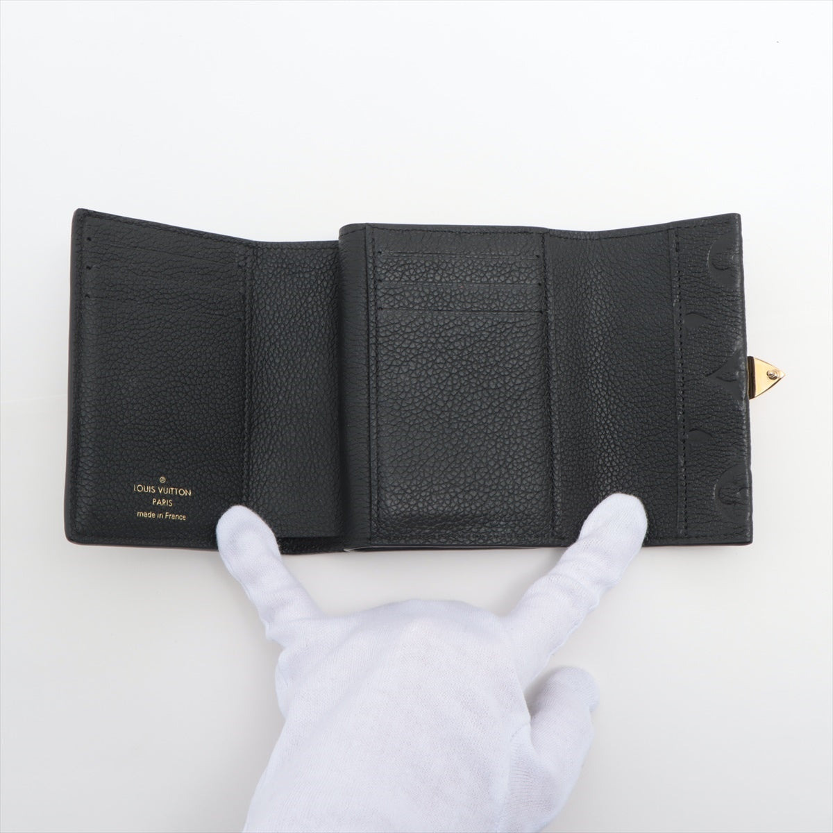 Louis Vuitton Monogram Emplant Portfolio Metis Compact M80880 Noneir Compact Wallet