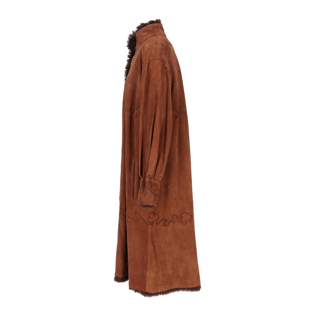 Luxury Fendi Suede Double Layer Coat - '70s