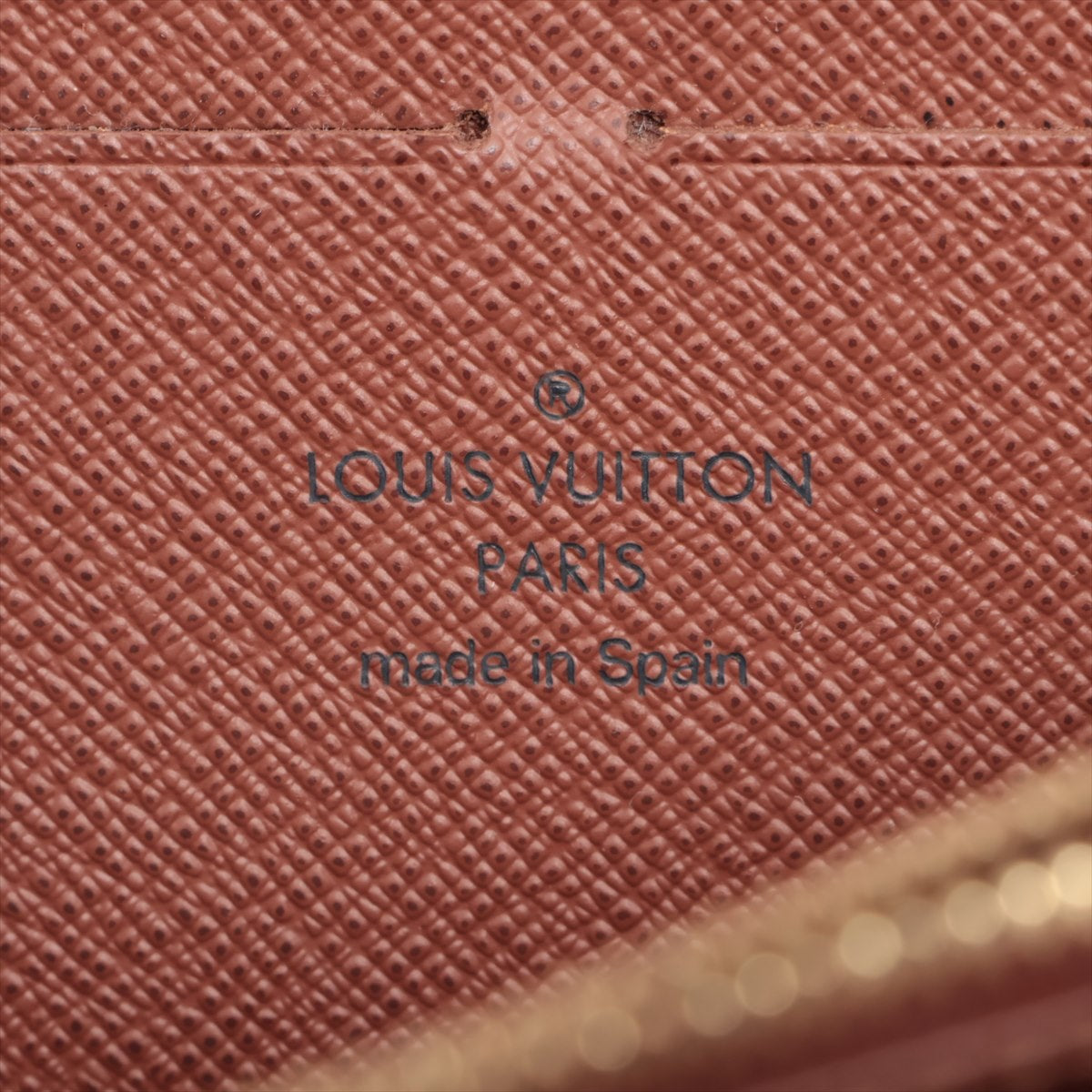 Louis Vuitton Monogram  Wallet M60017 Brown Round Zip Wallet