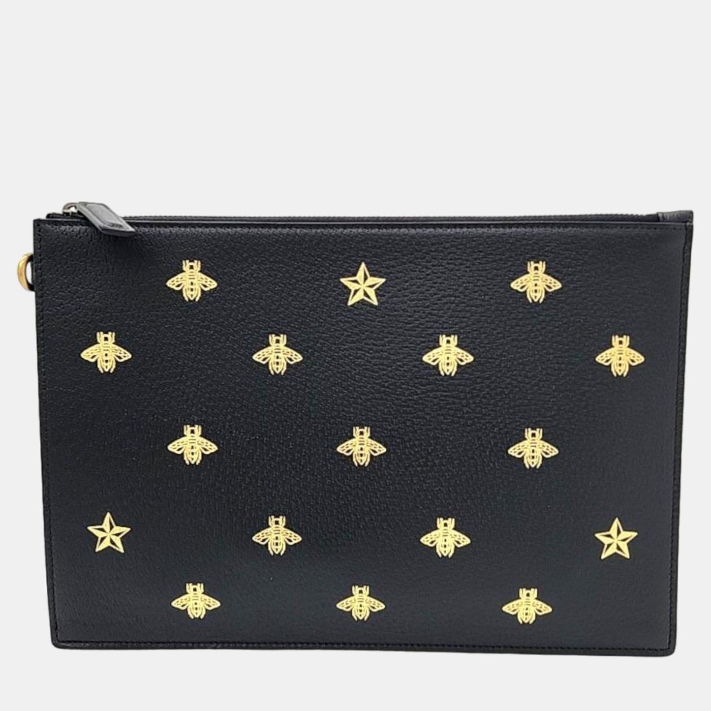 Luxury Gucci Trending 2025 Black Leather Clutch (495066)