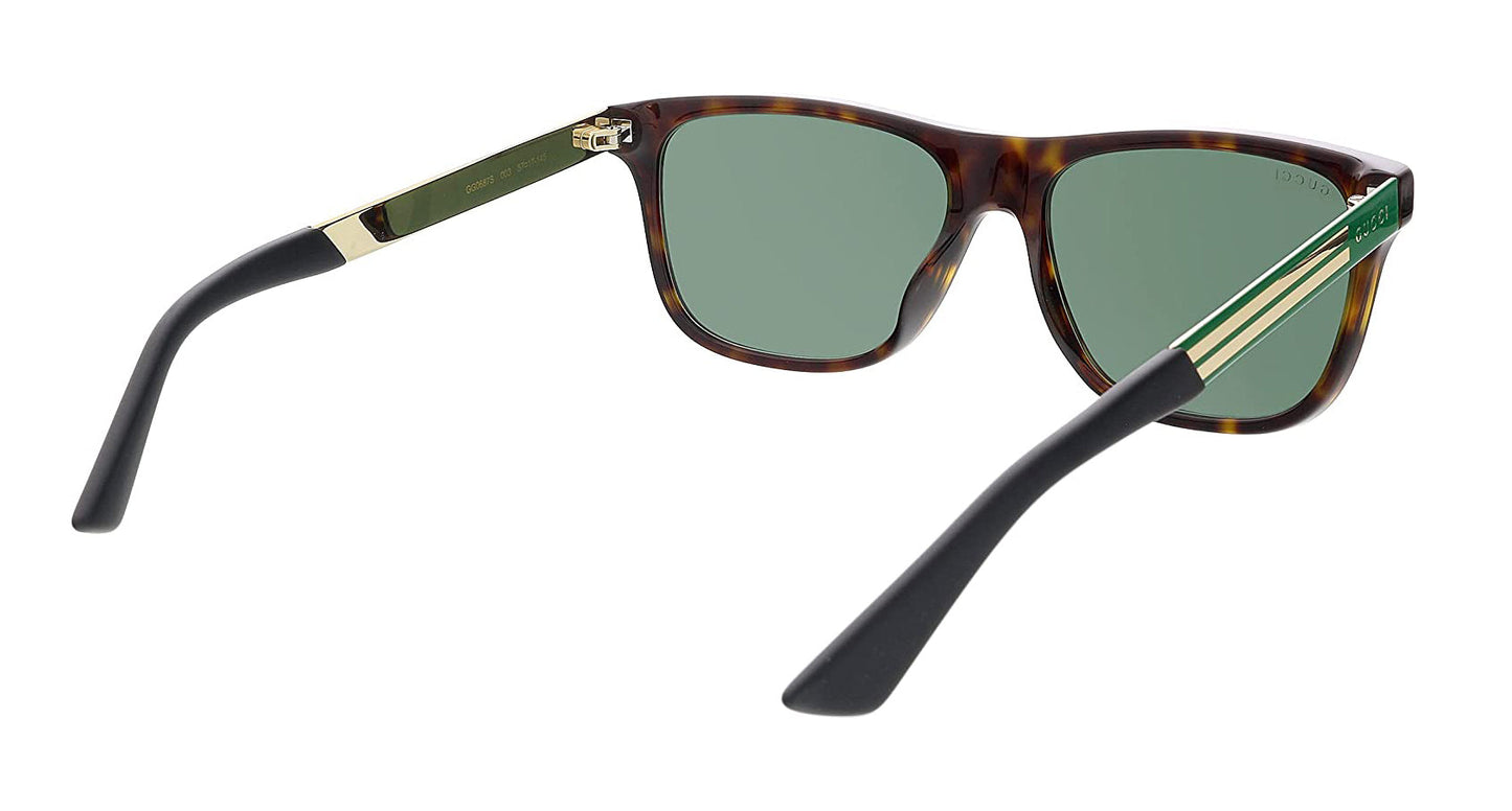 Gucci GG0687S Havana/Green 57/17/145 men Sunglasses
